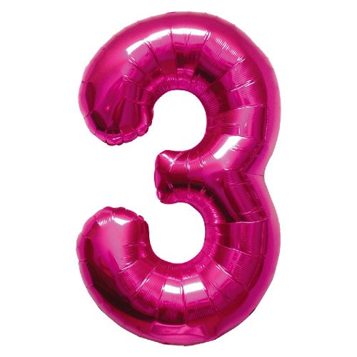 Northstar NUMBER 3 34 Inch Foil Mylar Balloon [00137]
