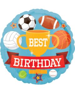 Happy Birthday Sports MVP 18 Inch Foil Mylar Balloon [36648]