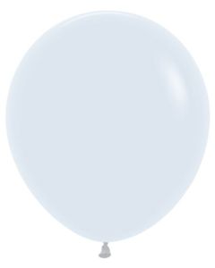 Sempertex 18 Inch Fashion White Latex Balloons Bag of 25 [55002]