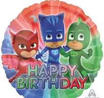 PJ Masks Happy Birthday 17 Inch  Foil Mylar Balloon [34673]