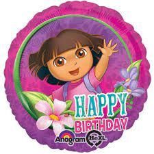 Dora the Explorer Happy Birthday 18 Inch Foil Mylar Balloon 1 Pack [27081]