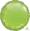 Lime Green 18 Inch Round Foil Mylar Balloon [06150]