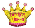 Birthday Queen Crown Jumbo 32 Inch Foil Mylar Balloon [85348]