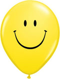 Qualatex Smile Face Yellow 11 Inch Latex Balloons 50 Count [85986]
