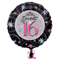 Sweet 16 Sparkle Prismatic 18 Inch Foil Mylar Balloon [118998]