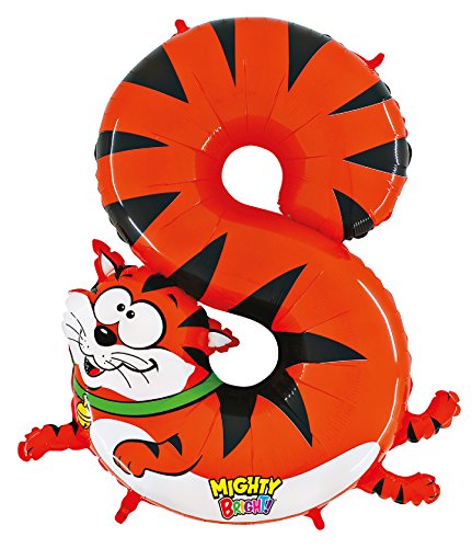 Betallic 40-inch Giant Number 8" Zoolloon Cat Air Foil Balloon [14948]