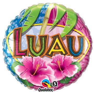 Luau Hibuscus Party 18 Inch  Foil Mylar Balloon [11797]