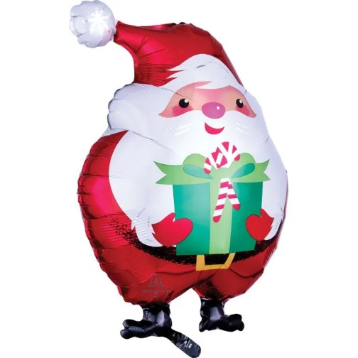 Jovial Santa Shape 20 Inch Mylar Balloon [40108]