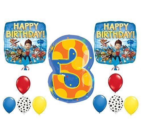 PAW Patrol 3rd Happy Birthday Balloon Decoration Kit [12670_SET_11]