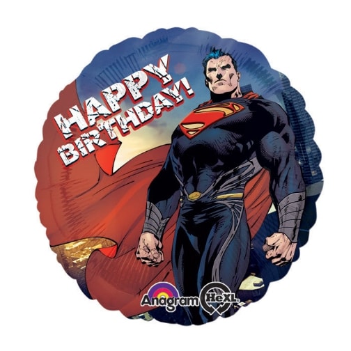 Superman Happy  Birthday 18 Inch Foil  Mylar Balloon [27510]