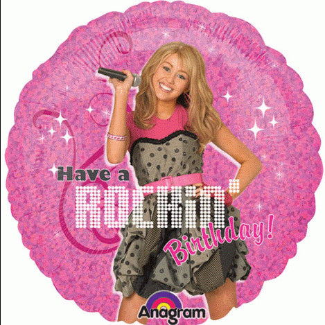Hannah Montana Have Rockin’ Birthday 18 Inch Foil Mylar Balloon [17840]