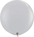 Qualatex 3' Gray Latex Balloons - 2 Count [92300]