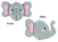 Dimensionals Elephant Head Shape Multi-sided Balloon, 34 Inches [35567]