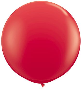 Qualatex Red 36 Inch Latex Balloons 2 Count [42554]