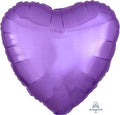 Heart Shaped 18 Inch Foil Mylar Balloon - Pearl Lavender [22447]