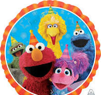 Sesame Street Fun 18 Inch  Foil Mylar Balloon [34394]