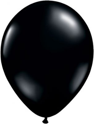 Latex Balloons 11 Inch 100 Count Pitch Black [71119]