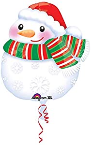 Bundled Up Snowman 17 Inch  Jr Shape Balloon [31432]
