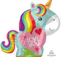 Unicorn Love 18 Inch Jr. Shape Foil Mylar Balloon [36426]