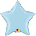 Qualatex Pearl Light Blue 19 Inch Star Shaped Foil Mylar Balloon [54802] (D)