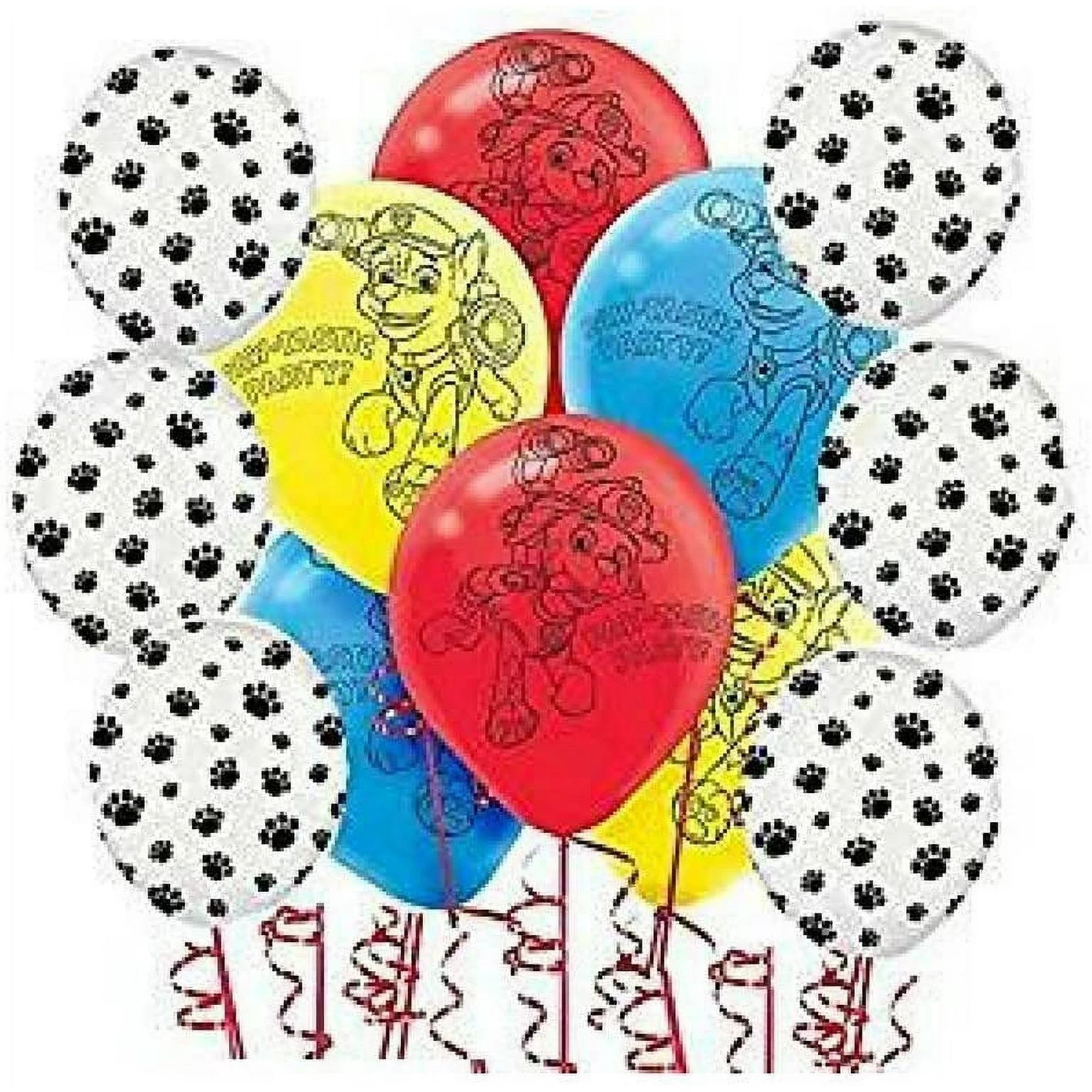 Paw Patrol Bundle Balloon Set 12 Piece Latex Set [48601PAW12]