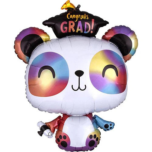 Graduation Panda Shape  29 Inch Foil Mylar Balloon [40914]