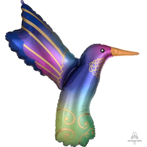 Satin Hummingbird 36 Inch Foil Mylar Balloon [40811]