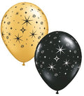 Qualatex Elegant Sparkles & Swirls 11 Inch Latex Balloons 50 Count [12578]