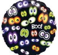 Boo with Eyes Halloween 18 inch Foil Mylar Balloon [14819] [14819]