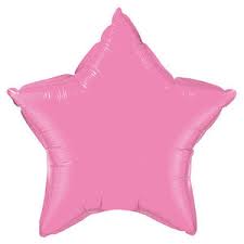 Qualatex Rose 20 Inch Star Shaped Foil Mylar Balloon [12620]