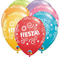 Qualatex Fiesta Swirls Festive Assortment 11 Inch Latex Balloons Bag of 50 [43401]