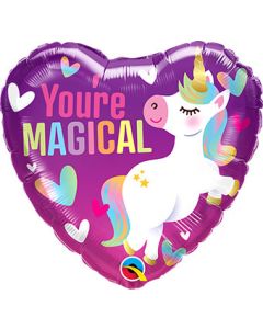 You're Magical Unicorn Heart Shape 18 Inch  Foil Mylar Balloon [16755]