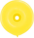 Qualatex Geo Donut Yellow 16 Inch Latex Balloons 25 Count [18623]