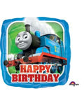 Happy Birthday Thomas Square 18 Inch Foil Mylar Balloon [35275]