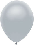 Latex Balloons 11 Inch 100 Count Shining Platinum Silver [71111]