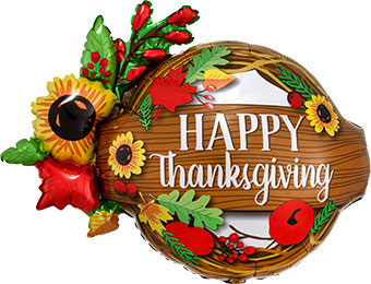 Thanksgiving Wreath 32 Inch Mylar Balloon [35926] [35926]