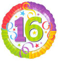 18 INCH AGE 16 MYLAR BALLOON
