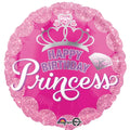 Happy Birthday Princess 17 Inch Mylar Foil Balloon [34558]