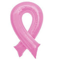 Breast Cancer Awareness Ribbon Balloon 36 Inch Pink Foil Shape Balloon [1441801]