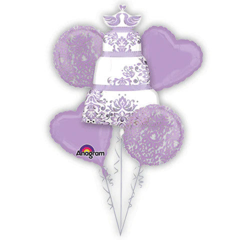 Wedding Cake Balloon Bouquet 5 Pieces [119459]