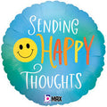 Sending Happy Thoughts 18 Inch Mylar Foil Balloon [26134]