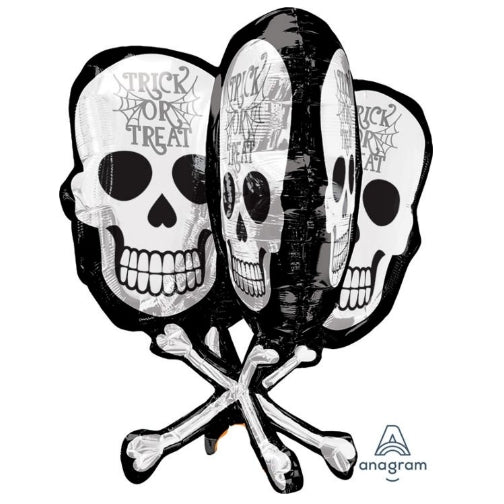 Skull Bones 31 Inch Foil Mylar Balloon [35907] [35907]