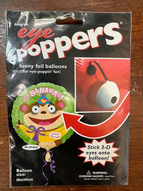 Eye Poppers 18 Inch Funny Foil Mylar Birthday Balloon [17830]
