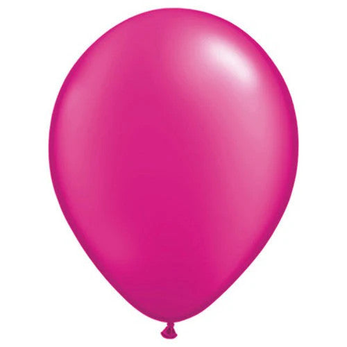 Qualatex Jewel Magenta 11 Inch Latex Balloons 100 Count [99323]