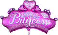 Princess Crown & Gem 32 Inch Foil Mylar Balloon [34571]