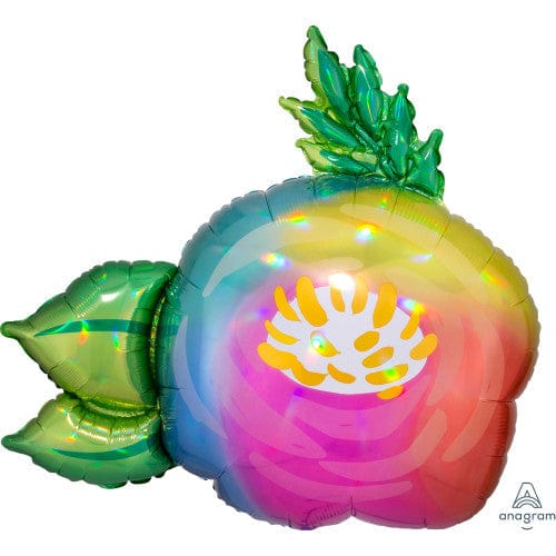 Iridescent Beautiful Flower 30 Inch Foil Mylar Balloon [40813]