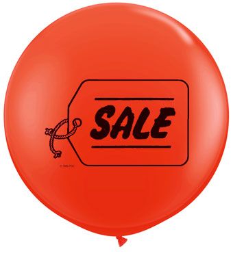 Qualatex Jumbo Sale Balloon 36 Inch Red Latex Balloon Sale 2 Pack [31320]