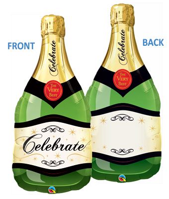 Celebrate Champagne Bottle 39 Inch Foil Mylar Balloon [26376]