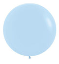 Sempertex 36 Inch Pastel Matte Blue Latex Balloons  2 Count [56177P2]