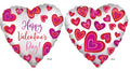 Happy Valentine's Day Heart in Heart 18IN Heart Mylar Balloon [42276]